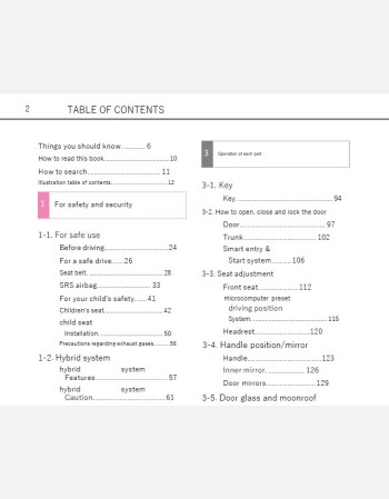 toyota sai 2016 2017 2018 owners manual in english